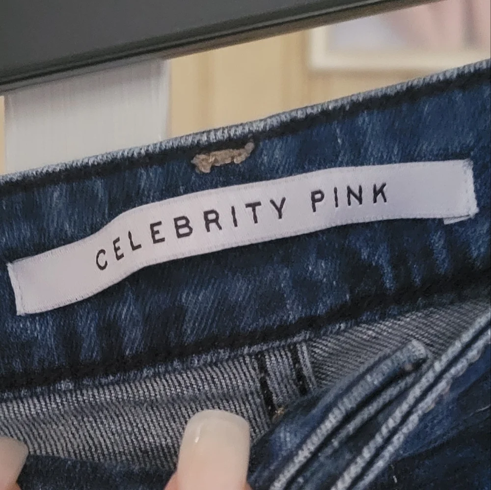 CELEBRITY PINK The Honey Denim Blue Jean Shorts Size 1/25